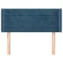 Dunkelblaues Samtkopfteil 93x16x78/88 cm von , Kopf- und Fußteile - Ref: Foro24-3118948, Preis: 48,45 €, Rabatt: %