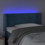 Cabecero con LED de terciopelo azul oscuro 93x16x78/88 cm de , Cabeceros y pies de cama - Ref: Foro24-3123416, Precio: 54,44 ...