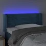 LED-Kopfteil aus dunkelblauem Samt, 93 x 16 x 78/88 cm von , Kopf- und Fußteile - Ref: Foro24-3123416, Preis: 56,80 €, Rabatt: %