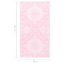 Alfombra de exterior ARAKIL rosa 80x150 cm PP