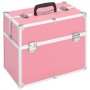 Estuche de maquillaje aluminio rosa 38x23x34 cm de , Neceseres - Ref: Foro24-91834, Precio: 56,80 €, Descuento: %