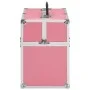 Rosa Kosmetikkoffer aus Aluminium, 38 x 23 x 34 cm von , Kulturbeutel - Ref: Foro24-91834, Preis: 55,77 €, Rabatt: %