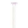 Intense white polypropylene boat rope 14 mm 25 m by , Ropes and metal cords - Ref: Foro24-152568, Price: 21,96 €, Discount: %