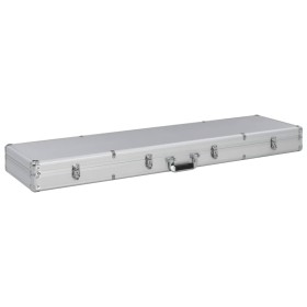 Silver aluminum gun case 134x35x12 cm by , Firearm cases - Ref: Foro24-91860, Price: 109,71 €, Discount: %