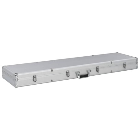 Maletín para armas de aluminio plateado 134x35x12 cm de , Estuches para armas de fuego - Ref: Foro24-91860, Precio: 109,71 €,...