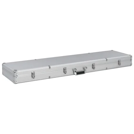 Silberner Aluminium-Waffenkoffer 134x35x12 cm von , Waffenkoffer - Ref: Foro24-91860, Preis: 109,71 €, Rabatt: %