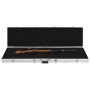 Maletín para armas de aluminio plateado 134x35x12 cm de , Estuches para armas de fuego - Ref: Foro24-91860, Precio: 109,71 €,...