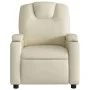 Cream Faux Leather Recliner by , Armchairs - Ref: Foro24-372390, Price: 214,39 €, Discount: %