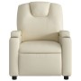 Sillón reclinable de cuero sintético crema de , Sillones - Ref: Foro24-372390, Precio: 233,26 €, Descuento: %