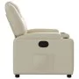 Cremefarbener Liegestuhl aus Kunstleder von , Sessel - Ref: Foro24-372390, Preis: 214,39 €, Rabatt: %