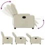 Cremefarbener Liegestuhl aus Kunstleder von , Sessel - Ref: Foro24-372390, Preis: 214,39 €, Rabatt: %
