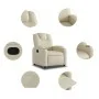 Cremefarbener Liegestuhl aus Kunstleder von , Sessel - Ref: Foro24-372390, Preis: 214,39 €, Rabatt: %