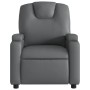 Gray synthetic leather reclining massage chair by , Armchairs - Ref: Foro24-372399, Price: 241,18 €, Discount: %