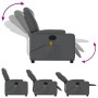Gray synthetic leather reclining massage chair by , Armchairs - Ref: Foro24-372399, Price: 241,18 €, Discount: %