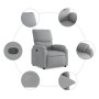 Light Gray Fabric Recliner by , Armchairs - Ref: Foro24-373410, Price: 210,10 €, Discount: %
