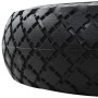 Ruedas de carrito de sacos 2 uds PU macizo 3.00-4 260x85 mm