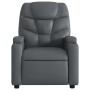 Gray synthetic leather reclining massage chair by , Armchairs - Ref: Foro24-372475, Price: 221,20 €, Discount: %