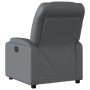 Gray synthetic leather reclining massage chair by , Armchairs - Ref: Foro24-372475, Price: 221,20 €, Discount: %