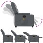 Gray synthetic leather reclining massage chair by , Armchairs - Ref: Foro24-372475, Price: 221,20 €, Discount: %