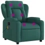 Sillón de masaje reclinable de tela verde oscuro de , Sillones - Ref: Foro24-372421, Precio: 258,83 €, Descuento: %