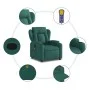 Sillón de masaje reclinable de tela verde oscuro de , Sillones - Ref: Foro24-372421, Precio: 258,83 €, Descuento: %