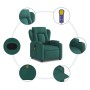 Sillón de masaje reclinable de tela verde oscuro de , Sillones - Ref: Foro24-372421, Precio: 263,66 €, Descuento: %