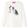 Kinder-Langarm-T-Shirt Ecru 104 von , Kinder-T-Shirts - Ref: Foro24-14090, Preis: 9,00 €, Rabatt: %