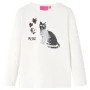 Kinder-Langarm-T-Shirt Ecru 104 von , Kinder-T-Shirts - Ref: Foro24-14090, Preis: 8,92 €, Rabatt: %