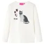 Kinder-Langarm-T-Shirt Ecru 128 von , Kinder-T-Shirts - Ref: Foro24-14092, Preis: 8,92 €, Rabatt: %