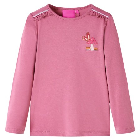 Langarm-T-Shirt für Kinder in der Farbe Himbeere 104 von , Kinder-T-Shirts - Ref: Foro24-14245, Preis: 8,41 €, Rabatt: %