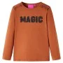 Langarm-T-Shirt für Kinder in der Farbe Cognac 116 von , Kinder-T-Shirts - Ref: Foro24-14266, Preis: 8,77 €, Rabatt: %