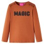 Langarm-T-Shirt für Kinder in der Farbe Cognac 116 von , Kinder-T-Shirts - Ref: Foro24-14266, Preis: 8,87 €, Rabatt: %