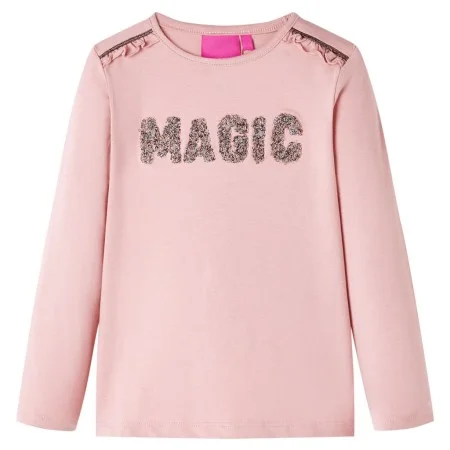 Camiseta infantil de manga larga rosa claro 128 de , Camisetas para niños - Ref: Foro24-14272, Precio: 8,77 €, Descuento: %