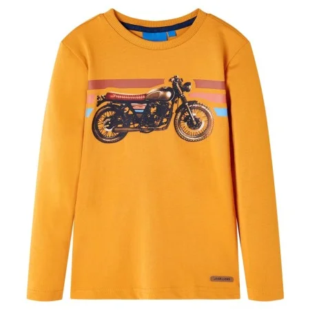 Langarm-T-Shirt für Kinder in der Farbe Ocker 92 von , Kinder-T-Shirts - Ref: Foro24-12639, Preis: 8,75 €, Rabatt: %