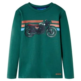 Grünes Langarm-T-Shirt für Kinder 128 von , Kinder-T-Shirts - Ref: Foro24-12647, Preis: 11,82 €, Rabatt: %