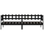 Sofá cama de madera maciza de pino negro 80x200 cm de , Camas y somieres - Ref: Foro24-840378, Precio: 97,72 €