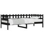 Sofá cama madera maciza de pino negro 90x190 cm de , Camas y somieres - Ref: Foro24-840384, Precio: 98,77 €, Descuento: %