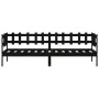 Sofá cama madera maciza de pino negro 90x190 cm de , Camas y somieres - Ref: Foro24-840384, Precio: 97,90 €, Descuento: %