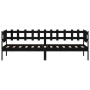 Sofá cama madera maciza de pino negro 90x190 cm de , Camas y somieres - Ref: Foro24-840384, Precio: 98,77 €, Descuento: %