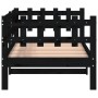 Sofá cama madera maciza de pino negro 90x190 cm de , Camas y somieres - Ref: Foro24-840384, Precio: 98,77 €, Descuento: %