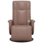 Brauner Massagesessel aus Kunstleder mit Fußstütze von , Sessel - Ref: Foro24-356514, Preis: 237,27 €, Rabatt: %