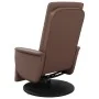 Brown synthetic leather massage recliner with footrest by , Armchairs - Ref: Foro24-356514, Price: 232,77 €, Discount: %