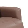 Brown synthetic leather massage recliner with footrest by , Armchairs - Ref: Foro24-356514, Price: 232,77 €, Discount: %