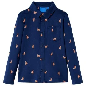 Marineblaues Kinderhemd 116 von , Kinder-T-Shirts - Ref: Foro24-12976, Preis: 10,30 €, Rabatt: %