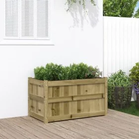 Impregnated pine wood planter 90x50x50 cm by , Pots and planters - Ref: Foro24-837467, Price: 83,53 €, Discount: %
