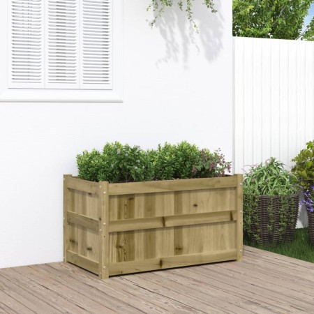 Pflanzgefäß aus imprägniertem Kiefernholz, 90 x 50 x 50 cm von , Töpfe und Pflanzgefäße - Ref: Foro24-837467, Preis: 84,40 €,...