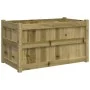 Pflanzgefäß aus imprägniertem Kiefernholz, 90 x 50 x 50 cm von , Töpfe und Pflanzgefäße - Ref: Foro24-837467, Preis: 83,53 €,...