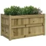 Impregnated pine wood planter 90x50x50 cm by , Pots and planters - Ref: Foro24-837467, Price: 83,53 €, Discount: %