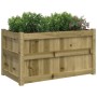 Pflanzgefäß aus imprägniertem Kiefernholz, 90 x 50 x 50 cm von , Töpfe und Pflanzgefäße - Ref: Foro24-837467, Preis: 84,40 €,...