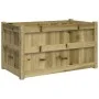 Pflanzgefäß aus imprägniertem Kiefernholz, 90 x 50 x 50 cm von , Töpfe und Pflanzgefäße - Ref: Foro24-837467, Preis: 83,53 €,...
